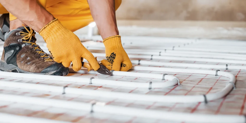 Vloerverwarming aanbouw